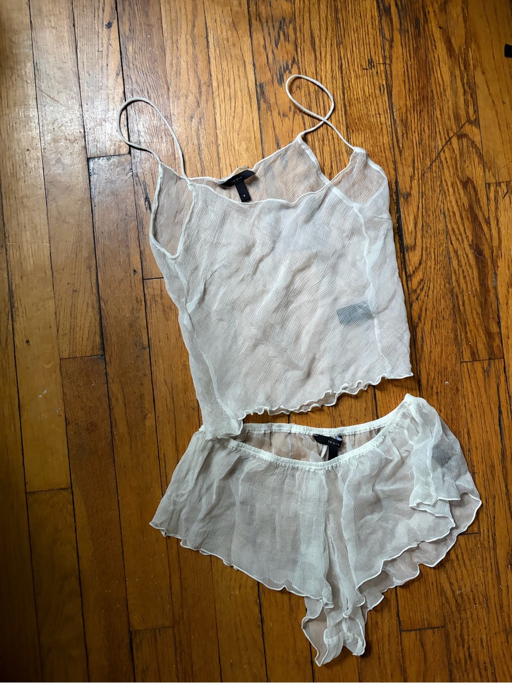 Lightweight and Sheer Intimates Set - Cami & Shorts